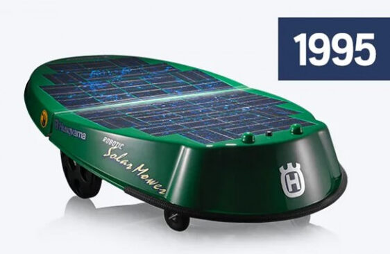 Husqvarna’s Solar Mower, released in 1995, the world’s first robotic mower