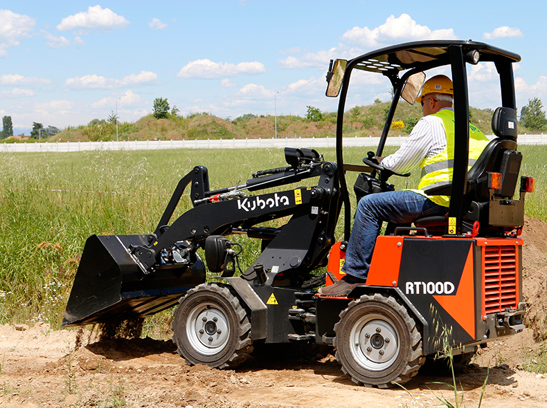 Kubota RT100 on a farm